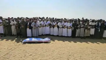 مأرب تشيع جثمان الشهيد مرسل ناصر رقيب